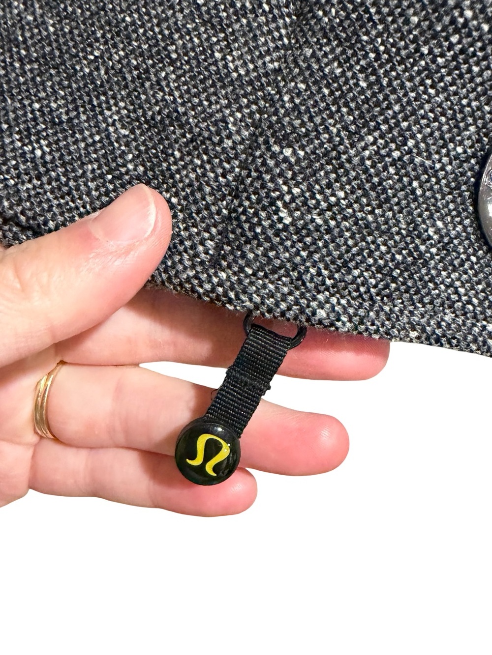 ✨‎ Lululemon Audrey Tweed Bomber Jacket Gray Tweed Zip Front Size 8 - Picture 11 of 13